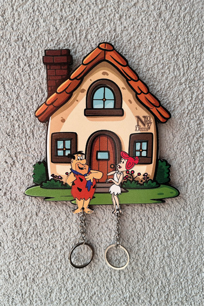 no77decor Kişiye Özel Çift Sevgili Ev Duvar Askılı Kişisel Anahtarlık 6 Mm Ah...