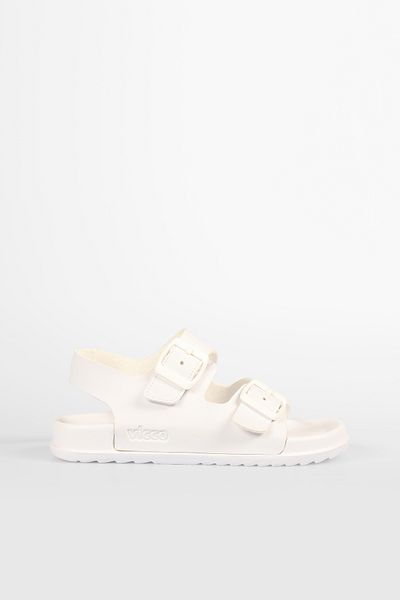 Vicco Miyu Lightweight Girls Preschool White Sandals