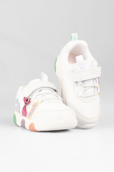 Vicco Number Lighted Baby Girl White/Mint Green Sports Shoes