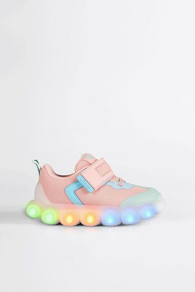 Vicco Bread Lighted Baby Girl Powder Sneakers