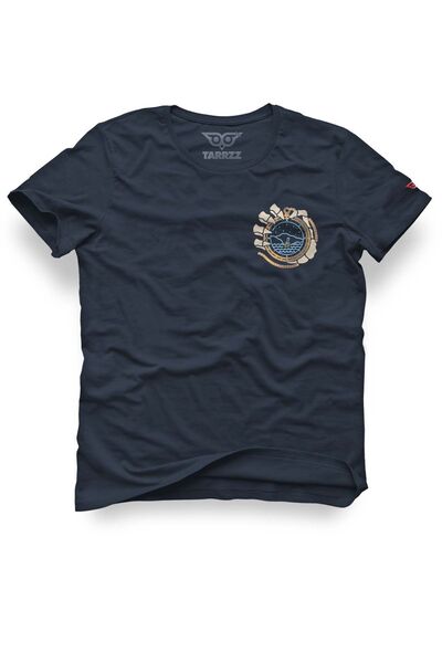 Tarrzzcom تي شيرت بتصميم بوصلة وهيكل عظمي