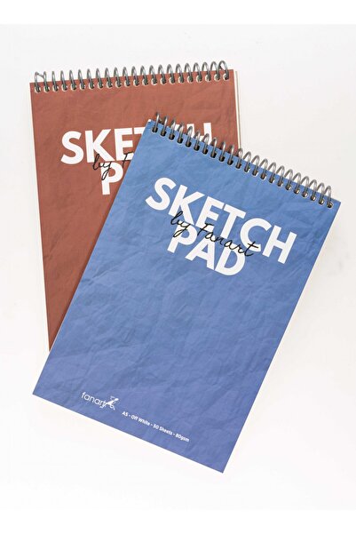 Fanart Academy Top Spiral A5 Sketch Pad 80Gr 50Yp - Mediterranean Blue