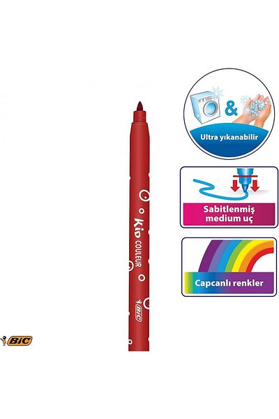 Bic Kids Kid Couleur 24-Piece Felted Crayons /841800