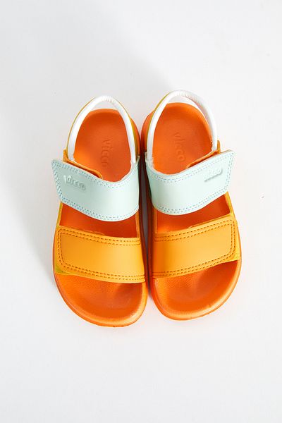 Vicco Krixi Lightweight Unisex Preschool Orange Sandals