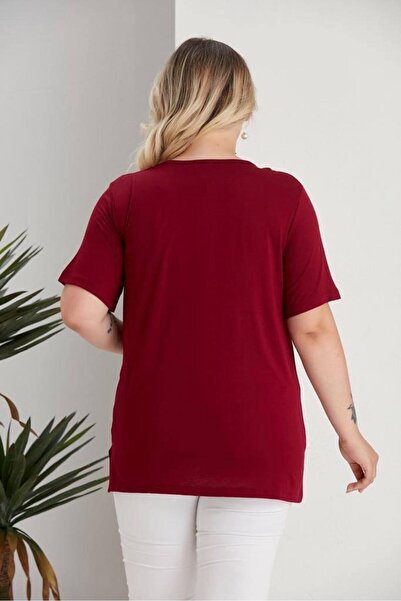 BERA LINE PLUS Women's Plus Size Stone Detailed Blouse