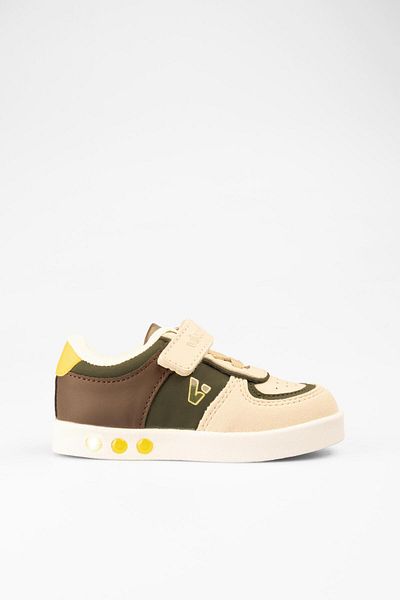 Vicco Sam Lighted Baby Boy Khaki Sneaker