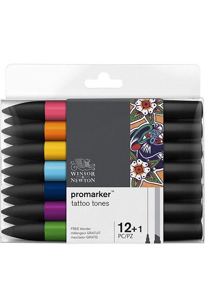 Winsor Newton Promarker 12'li Tattoo Tones