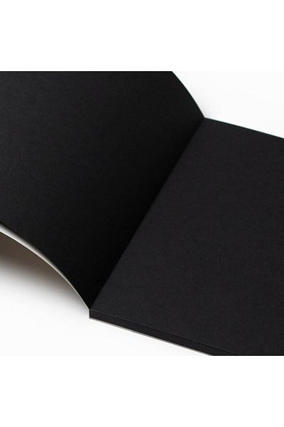 Clairefontaine الطلاء على Noir Dikişli 250gr 20yp A4 çok Amaçlı çizim Blok - Siyah Kağıt