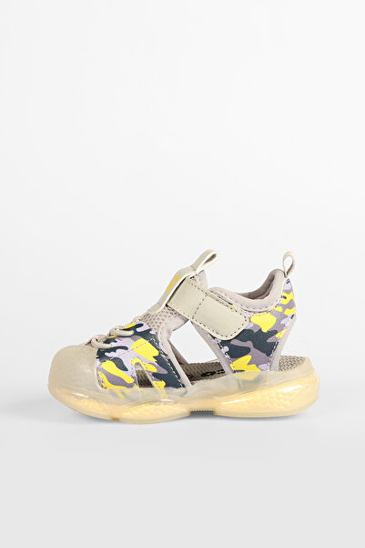 Vicco Monrovia Lighted Men's First Step Gray Sandals