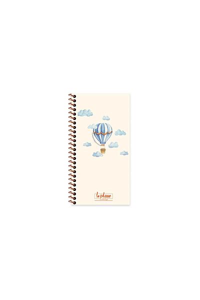 KESKİN COLOR Sharp Color 10x19cm Plain Notebook La Plume Balloon Blue /417996