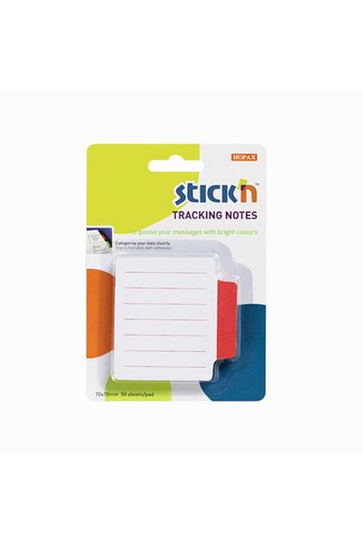 Gıpta Adhesive Note Papers with Red Lines - Stickn Tracking Notes 21483