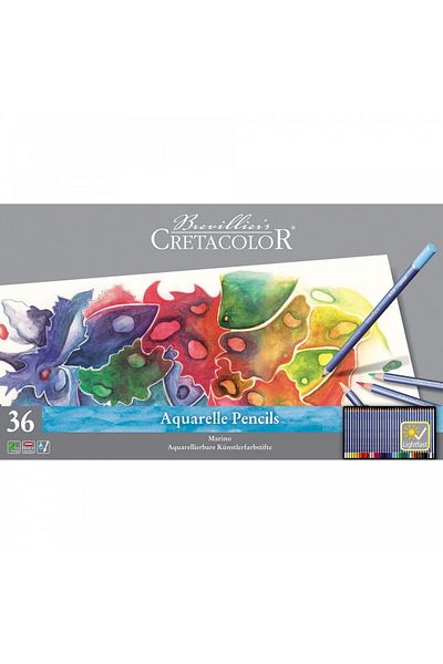 CretaColor Marino Aquarell 36-Piece Dry Paint Set 240 36