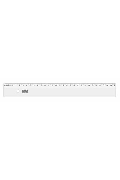 HATAS Economical Transparent Wide 30cm Student Ruler 0115