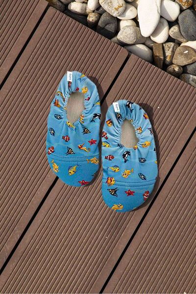 Bondilolly 1 - Fish Patterned Non-Slip Children's Sea Shoes