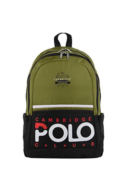 Cambridge Polo Club Preppy II Çift Ana Bölmeli Unisex Okul Sırt Çantası Yeşil...