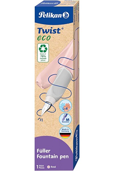 Pelikan Twist Eco Dolma Kalem, M Uç, Pastel Pembe / 822213