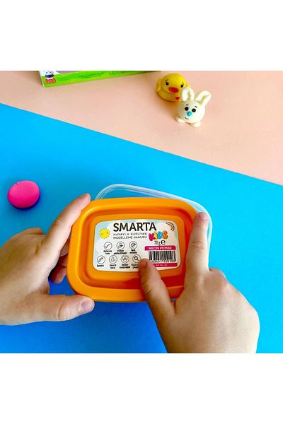 Smarta Neon Pink 70Gr Modeling Dough - Air Drying Kids Clay / 30000043