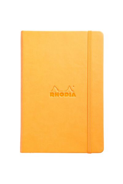 Rhodia Webnotebook A5 96Yp Lined Hard Cover Hardcover Notepad Orange / 118608