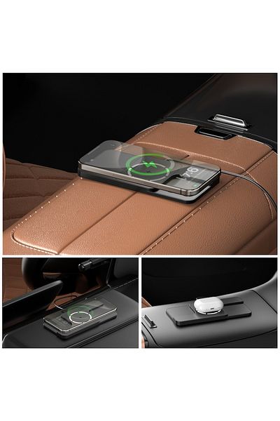 DLMDL Încărcător Auto Magnetic Wireless , Antiderapant, Compatibil Cu Iphone 12/13/14/15