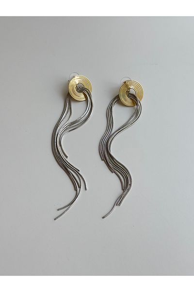 YOUES JEWELRY Luxury Dangle Women's Earrings Gold Silver