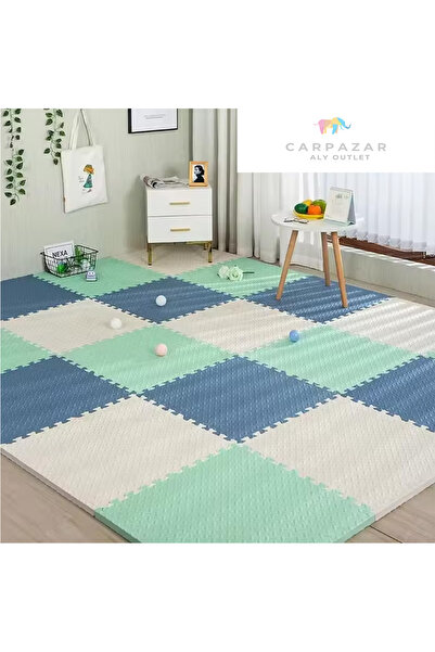 CARPAZAR 12 li Puzzle Set 150 x 200 13mm Oyun Spor Egzersiz Minder Matı Damla Desen Zemin Kaplama 3m2