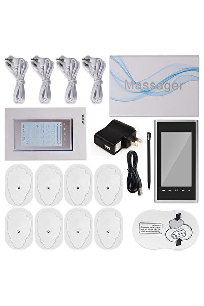 Choice1 جهاز تحفيز العضلات الكهربائي N24-US بأربعة مخرجات EMS، 24 وضعًا للعلا...