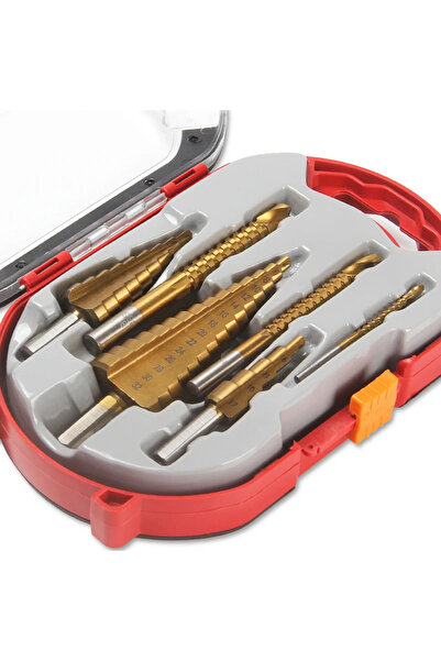 Choice1 مجموعة من 6 قطع مع علبة، تتضمن مجموعة رؤوس مثقاب متدرجة من الفولاذ عا...