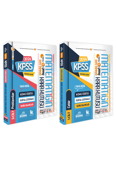 Karakutu Yayınları Kpss matematiğin Kara Kutusu 1.ve 2.cilt Konu Özetli D.çöz...
