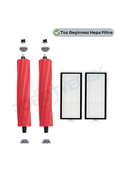 robotyedek 4 bucăți de perie principală de schimb și filtru Hepa compatibile ...