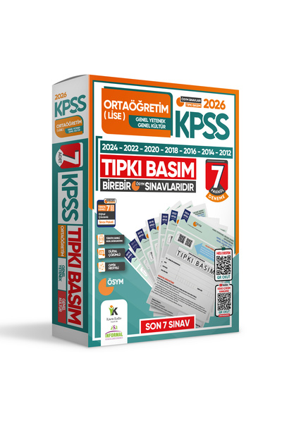 KARA KUTU YAYIN 2026 Kpss Ortaöğretim-lise Ösym Çıkmış Soru Tıpkı Basım 7li Deneme Paketi Tg Dijital Çözümlü