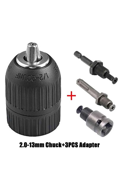 choice2 طقم ظرف تثبيت 13 مم، ظرف تثبيت بدون مفتاح 10 مم/13 مم، ساق سداسي 1/2 ...