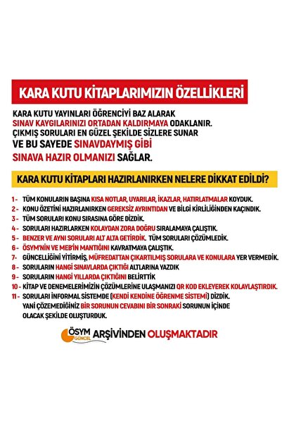 Karakutu Yayınları 2024 KPSS Ortaöğretim/Lise ÖSYM Tıpkı Basım Çıkmış Soru Kitapçığı (Video Çözümlü Türkiye Geneli)
