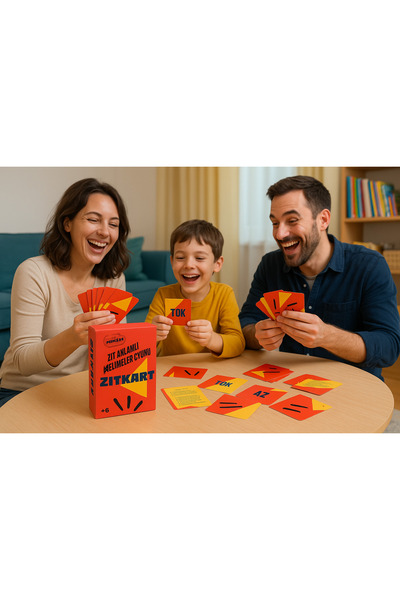 kidzar Zıtkart Zıt Anlamlı Kelimeler Kutu Oyunu