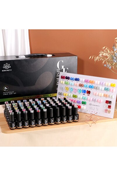 Born Pretty Lüx 60'lı Set 60 Renk Oje 6 Adet Katma 1 Adet Katolog Lüx Çantalı...