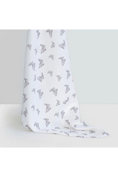 DEUX LAPINS 100% Cotton Muslin Baby Cover - Iconique Lapin 100X100 cm
