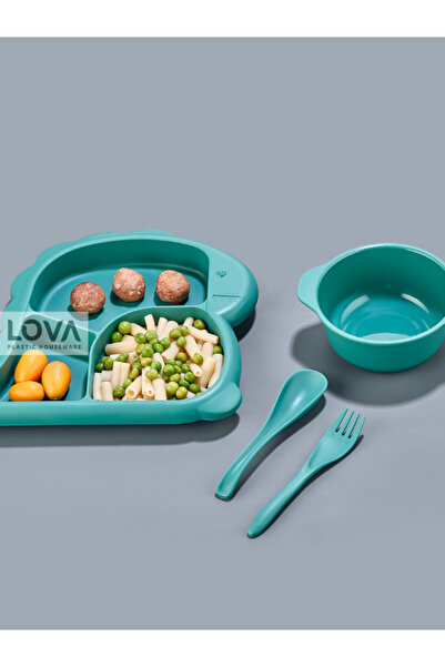 Lova (YEŞİL) Dino Mama Tabağı Seti (1 Adet)