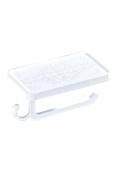 Generic حامل مناديل ورقية مثبت على الحائط أبيض 0.3 كجم