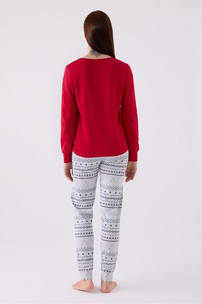Arnetta Deer Illustrated Pajamas Set for Mother and Daughters - Separate Priced