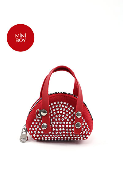 SHAKA Κόκκινο ύφασμα σουέτ Shk220, Μονό διαμέρισμα, Λουράκι αλυσίδας, Φερμουά...