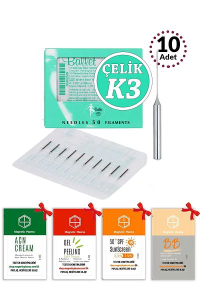 Ballet 10Pcs K3 Silver - Steel Hair Removal Needle Original K3 Silver Needle