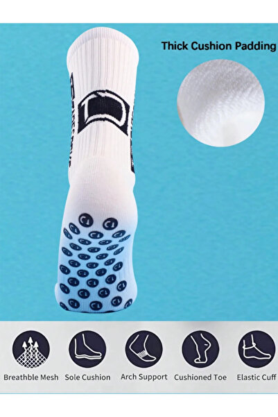 Tayzon Професійна нековзна силіконова підошва для рушників Футбольні шкарпетки Шкарпетки для спортсменів