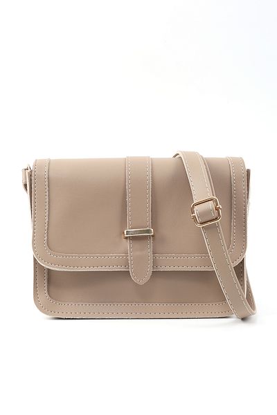 SHAKA Mink Shk127 Εσωτερική τσέπη με φερμουάρ από συνθετικό δέρμα που κλείνει με κούμπωμα Χέρι, μπράτσο και τσάντα ώμου L:17 Π:22 Π:7 cm