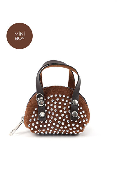 SHAKA Coffee Color Shk220 Suede ύφασμα, Μονό διαμέρισμα, Λουράκι αλυσίδας, Φε...