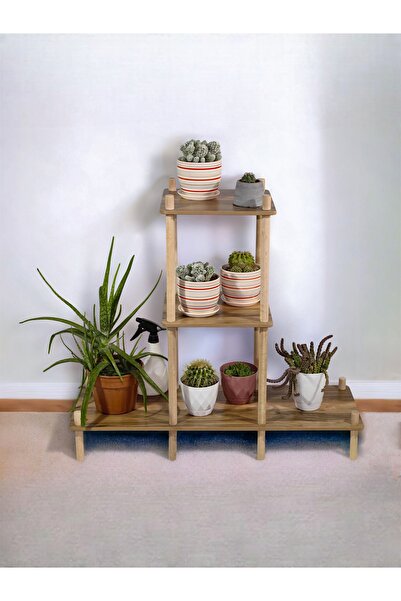 AsudeHome Ev Gereçleri Asudehome Saksı Standı 3 Katlı Saksılık Çiçeklik Dekor...