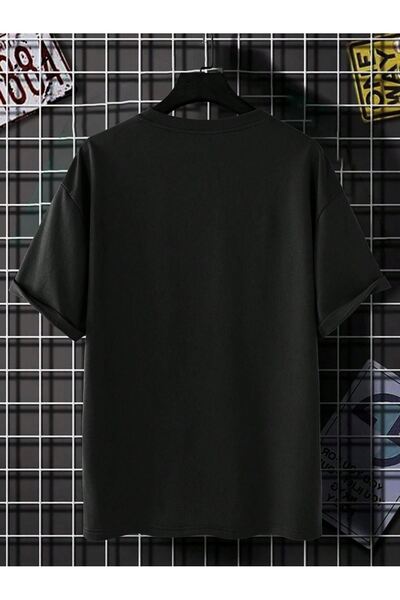 CLAYES Υπέροχο μπλουζάκι μονόζερσεϊ - Μπλουζάκι με μαύρη στάμπα Oversize Crew Neck