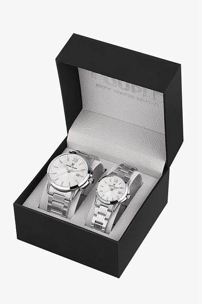 Daniel Klein Daniel Klein 30 Mt Water Resistant Steel Cord Wrist Watch Special for Couples