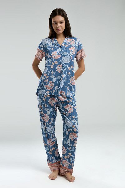 Arnetta Women's 100% Viscose Fabric Woven Pajama Set