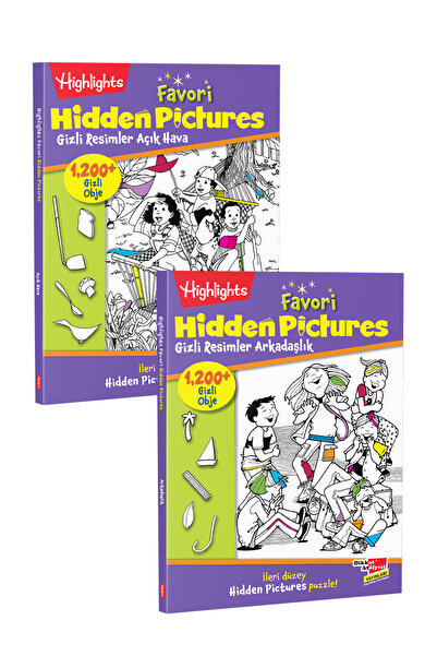 Dikkat Atölyesi Yayınları Highlights Favori Hidden Pictures Gizli Resimler 10+ Yaş 2 Kitap