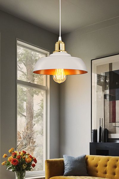 AG LightDesign White Pendant Lamp Chandelier Bedroom Living Room Kitchen Hallway Stylish Lamp