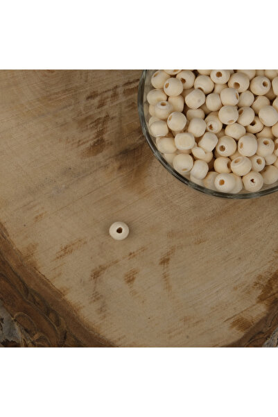 Prestij Boncuk Сурови дървени мъниста 8 мм Необработени дървени мъниста 1 кг